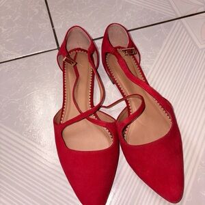 Anthropologie Red Women's Flats